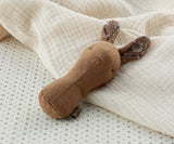 Lullaby Friends Rattle - Bunny - Chocolate - HoneyBug 