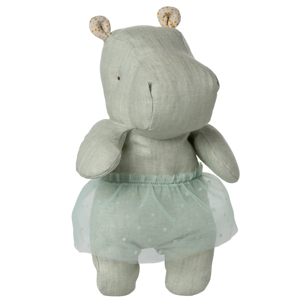 Hippo with Skirt - Small - Mint - HoneyBug 