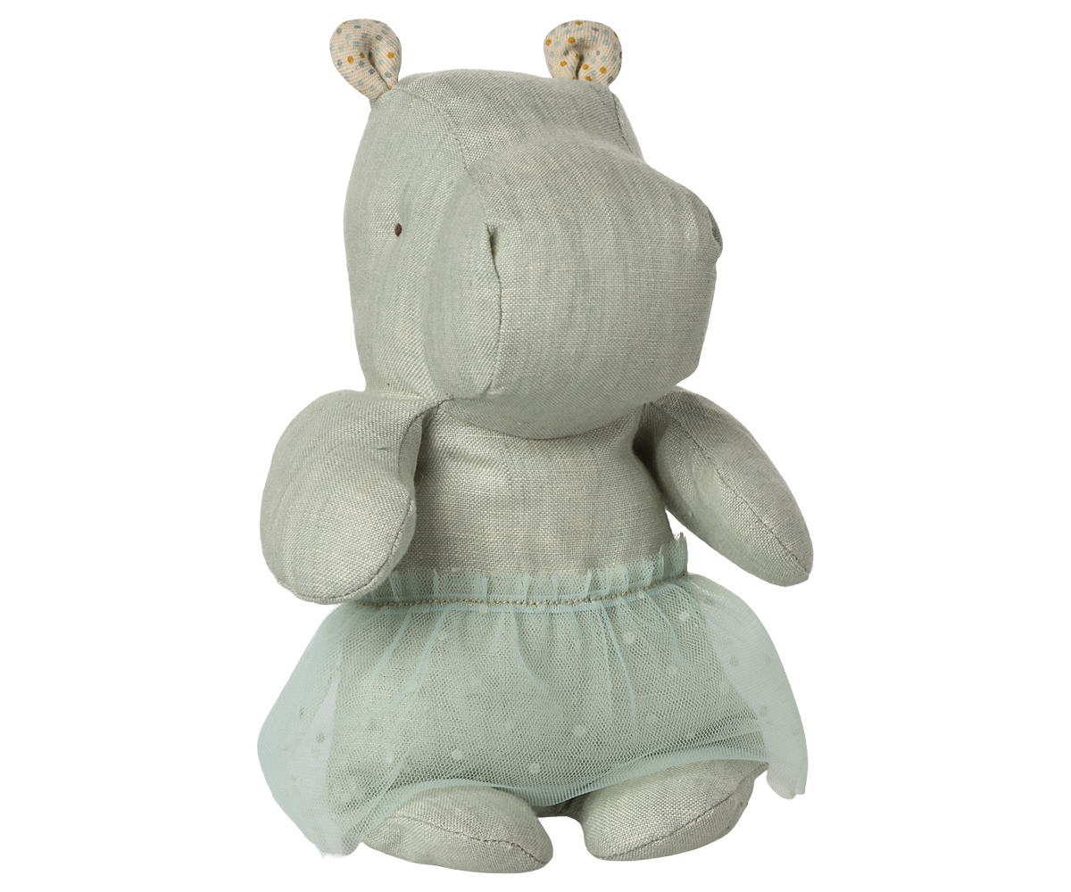 Hippo with Skirt - Small - Mint - HoneyBug 