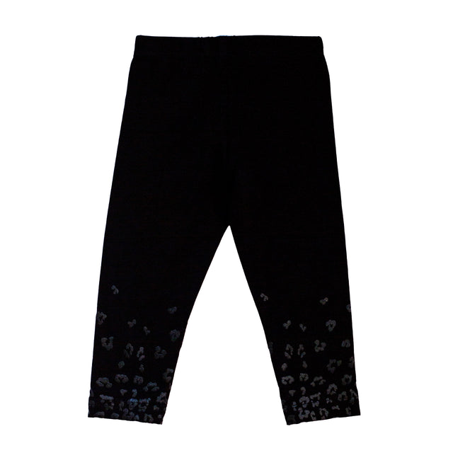 Black + Black Leopard Leggings - HoneyBug 