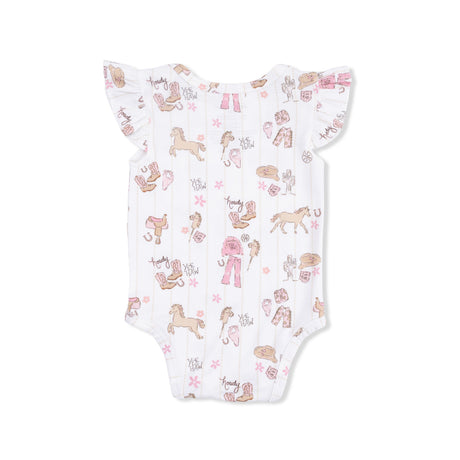 Cowgirl Nursery - Ruffle Sleeve Bodysuit