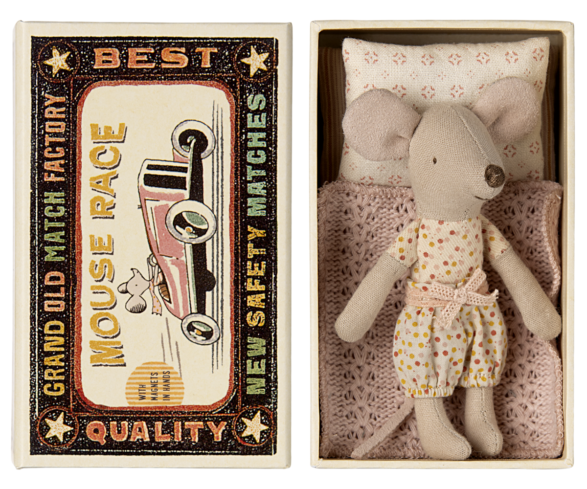 Little Sister, Mouse in Matchbox - HoneyBug 