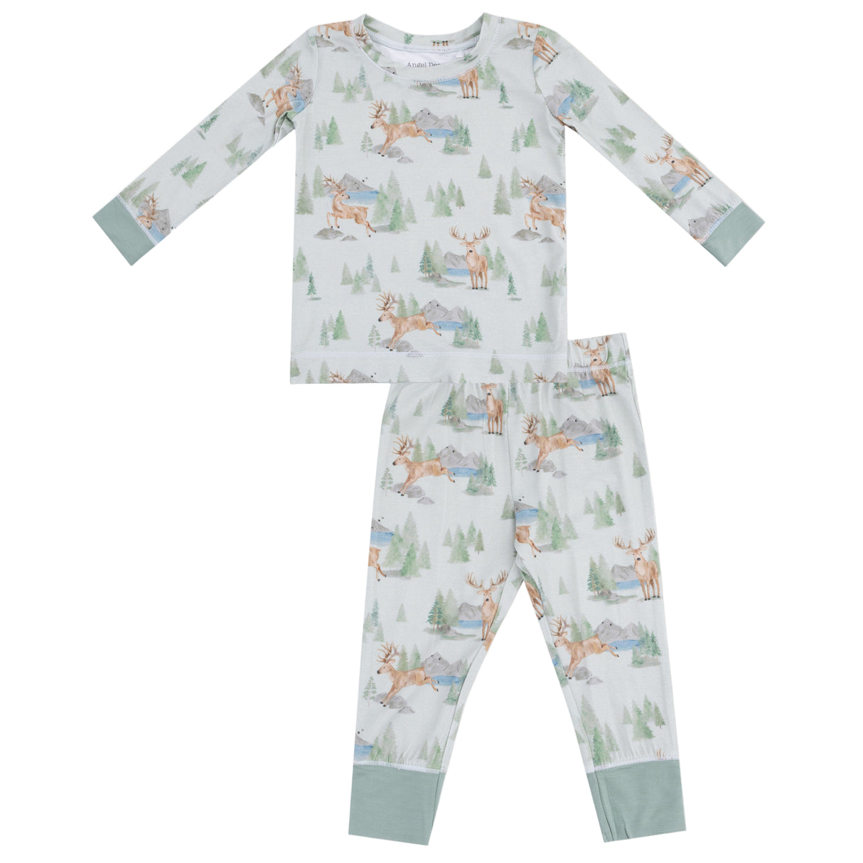 Long Sleeve Loungewear Set - Buck Deer - HoneyBug 