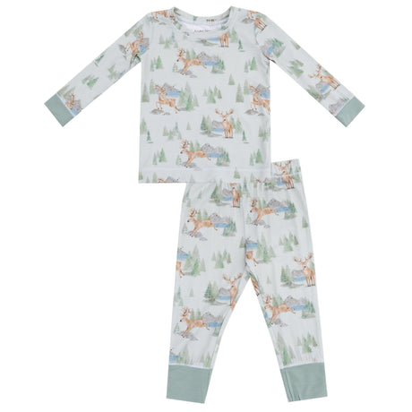 Long Sleeve Loungewear Set - Buck Deer - HoneyBug 