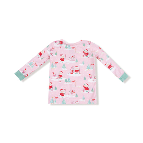 Golfing Mrs. Claus and Elves - Long Sleeve Loungewear Set - HoneyBug 