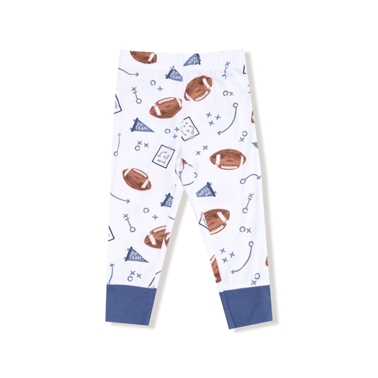 Long Sleeve Loungewear Set - Touchdown Time Navy - HoneyBug 