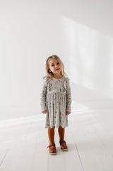 Long Sleeve Ruffle Dress - HoneyBug 
