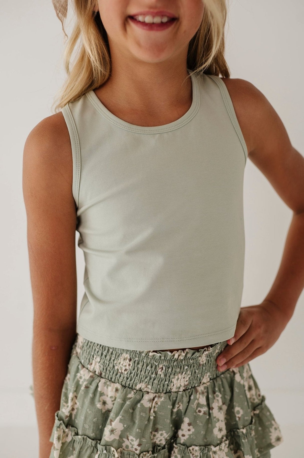 Crop Racerback Tank