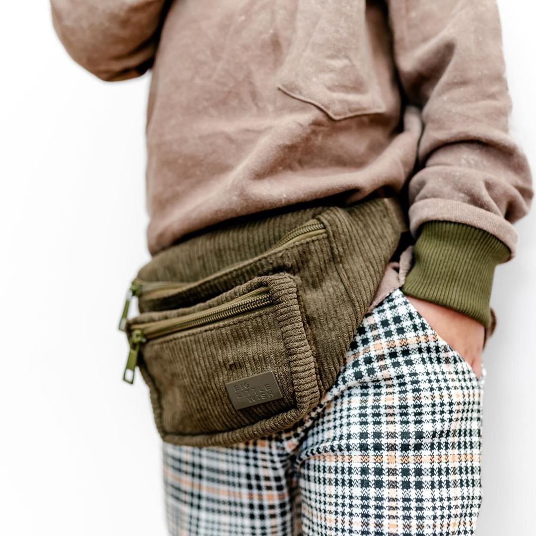 Kids Belt Bag - Olive Green