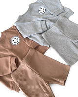 Biker Shorts Set | Mocha - HoneyBug 