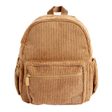 Corduroy Backpack- Camel