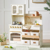Tiny Land® Serenity Play Kitchen - Cream - HoneyBug 