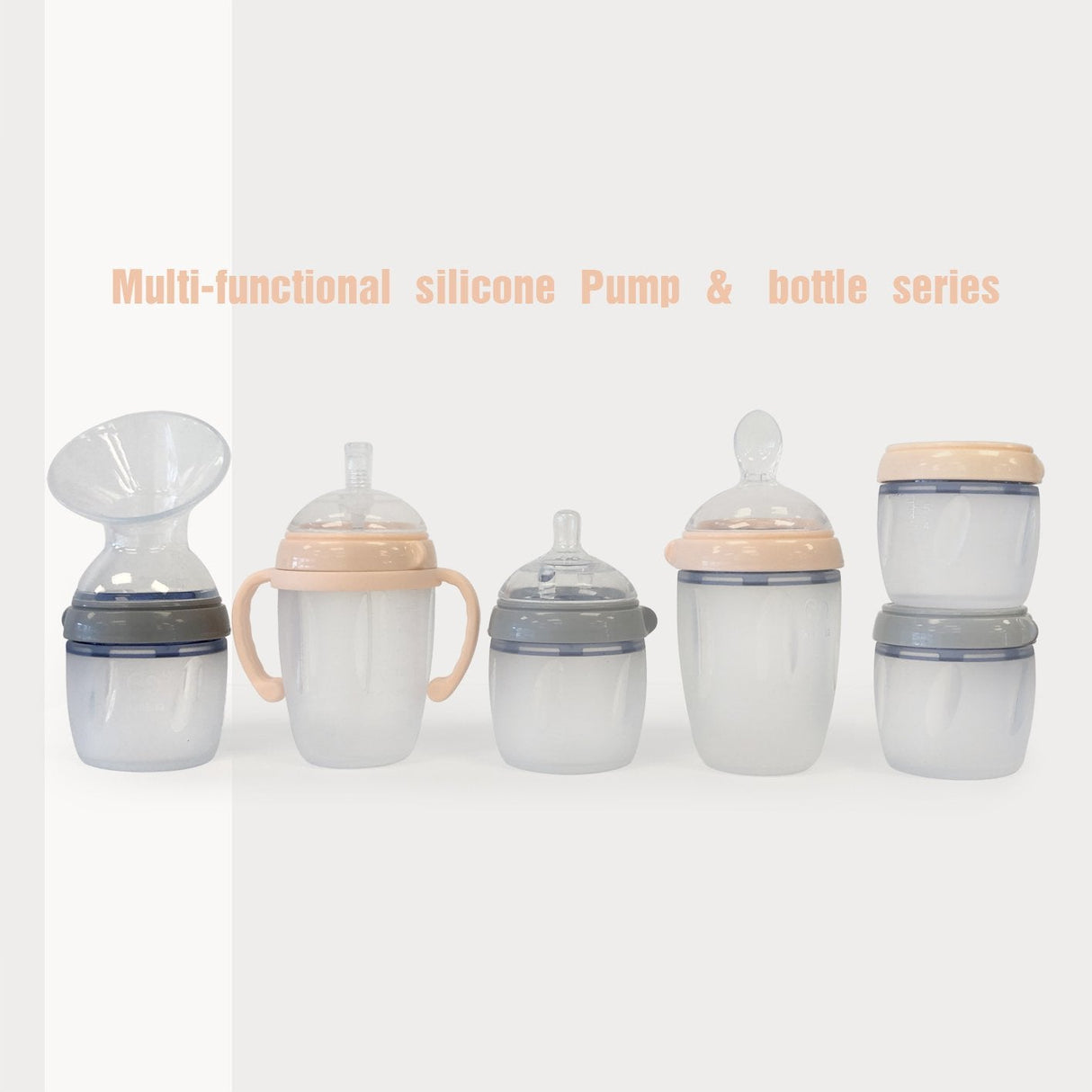 Haakaa Gen 3 Silicone Breast Pump Flange and Bottle Set 160 ml/6 oz - HoneyBug 