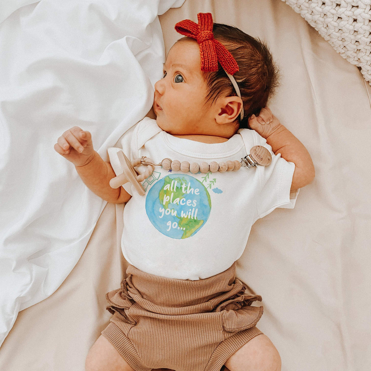 graphic bodysuit | places you will go - HoneyBug 