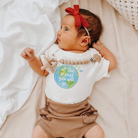 graphic bodysuit | places you will go - HoneyBug 