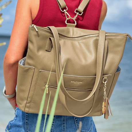 The Lillian Diaper Bag - Driftwood