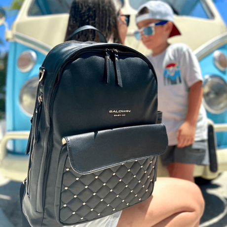 The Daphne Diaper Bag - Onyx