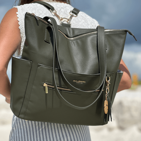 The Lillian Diaper Bag - Palmetto