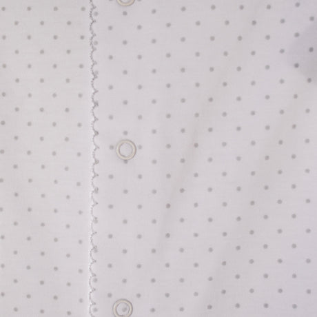 Grey Polka Dot Footie - HoneyBug 