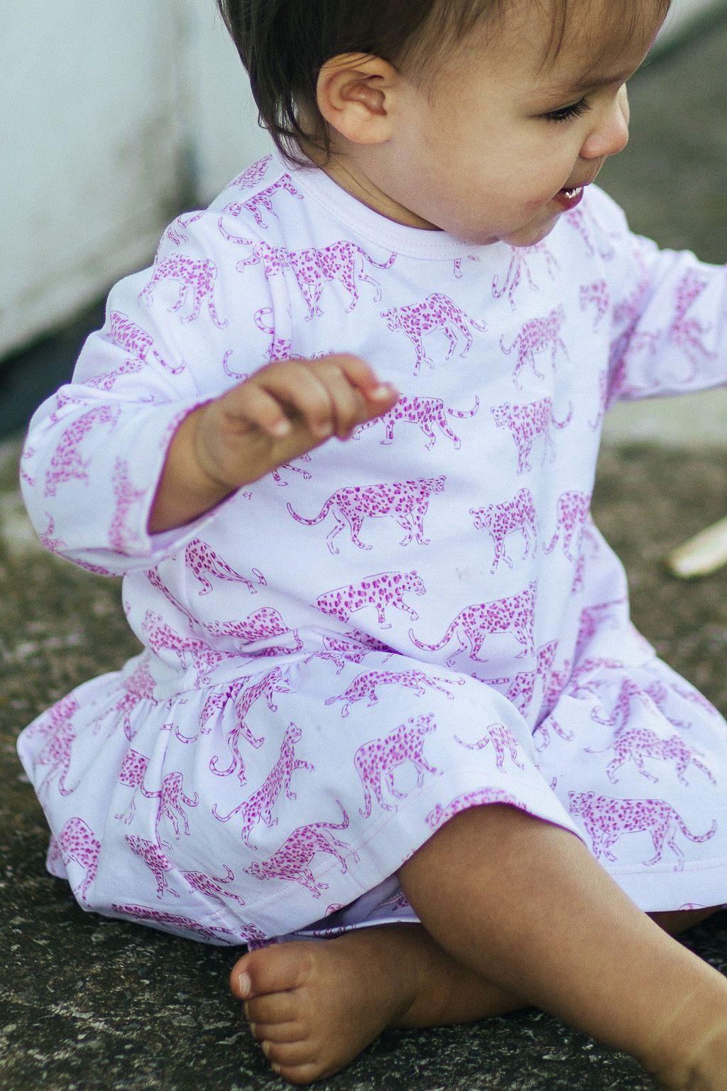 Pink Cheetah Swing Dress - HoneyBug 