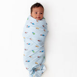 Trucks Swaddle - HoneyBug 