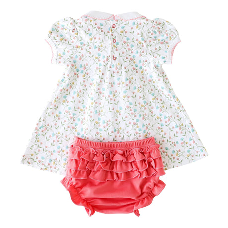 Pink Arabella Smocked Dress - HoneyBug 