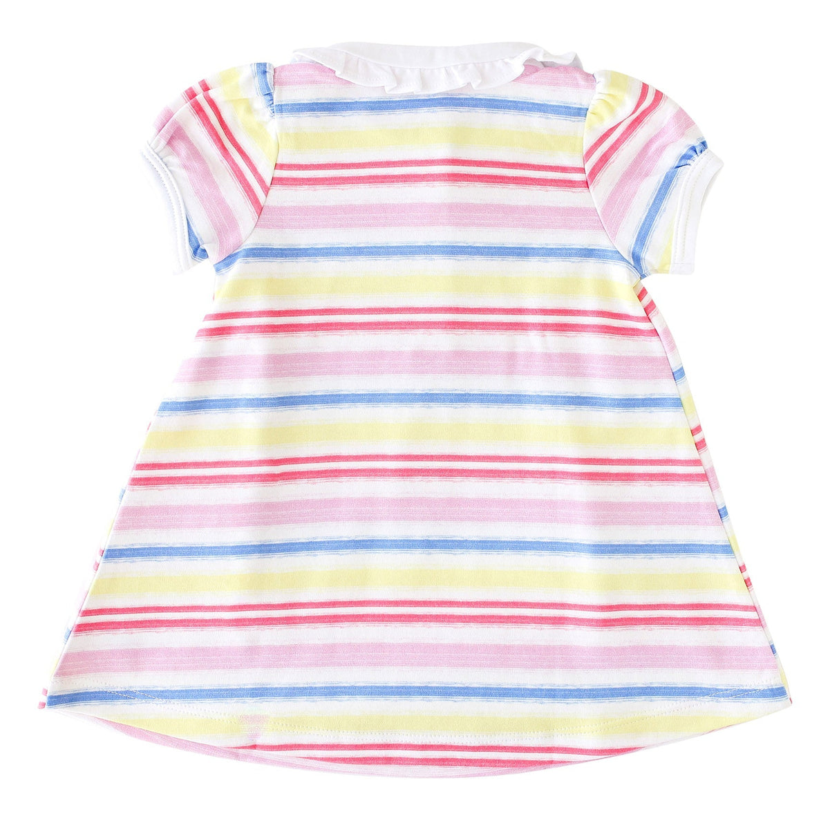 Rainbow Stripe Collared Dress - HoneyBug 