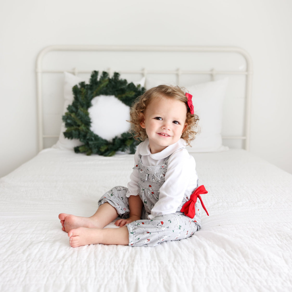 Holiday Dalmatian Romper - HoneyBug 