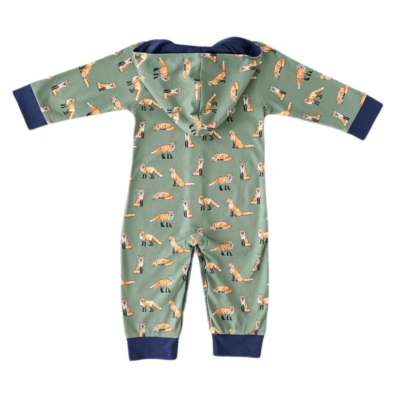 Green Fox Jogger Jumpsuit - HoneyBug 