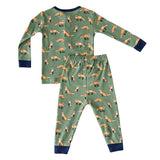 Green Fox 2-Piece Pajama - HoneyBug 