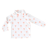 White Heart Balloon Turtleneck - HoneyBug 
