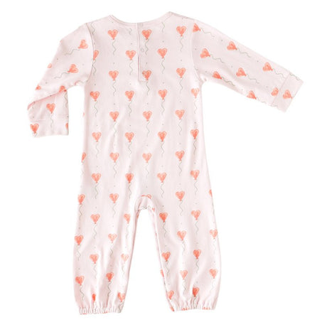 Pink Heart Balloon Romper - HoneyBug 