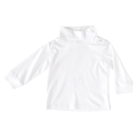 Solid White Turtleneck - HoneyBug 