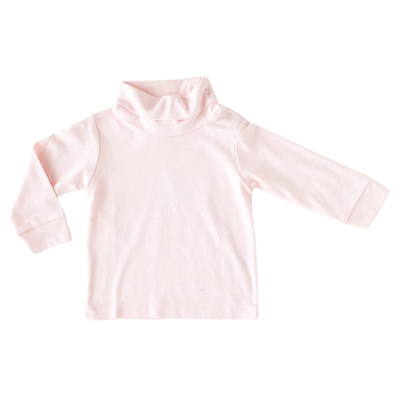 Solid Pink Turtleneck - HoneyBug 