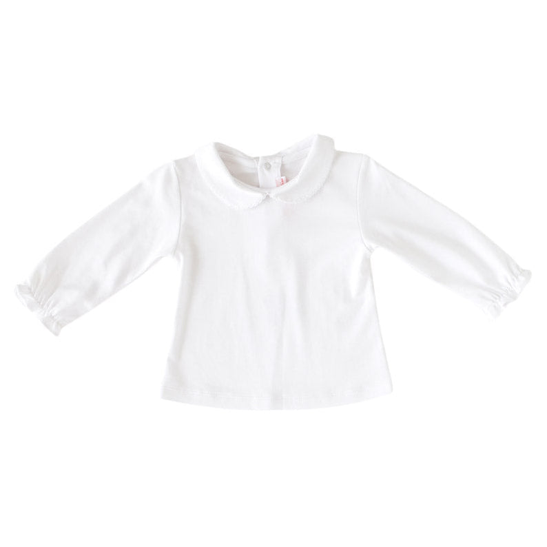 White Peter Pan Top - HoneyBug 