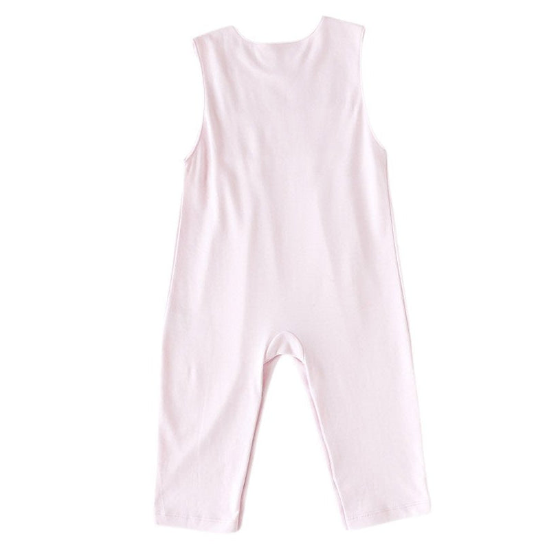 Pink Fox Smocked Romper - HoneyBug 