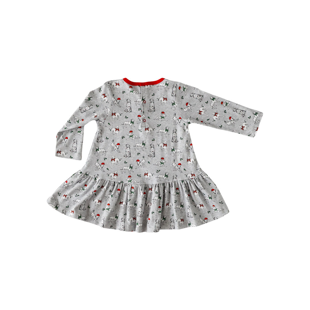 Holiday Dalmatian Swing Dress - HoneyBug 