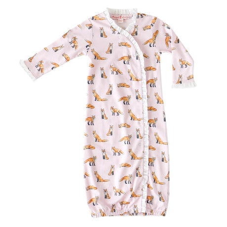 Pink Fox Ruffle Gown - HoneyBug 