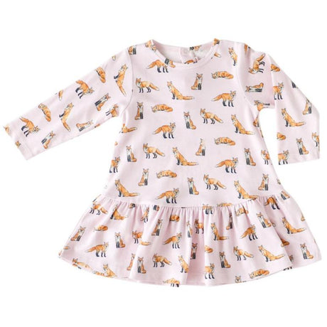 Pink Fox Swing Dress - HoneyBug 
