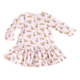 Pink Fox Swing Dress - HoneyBug 