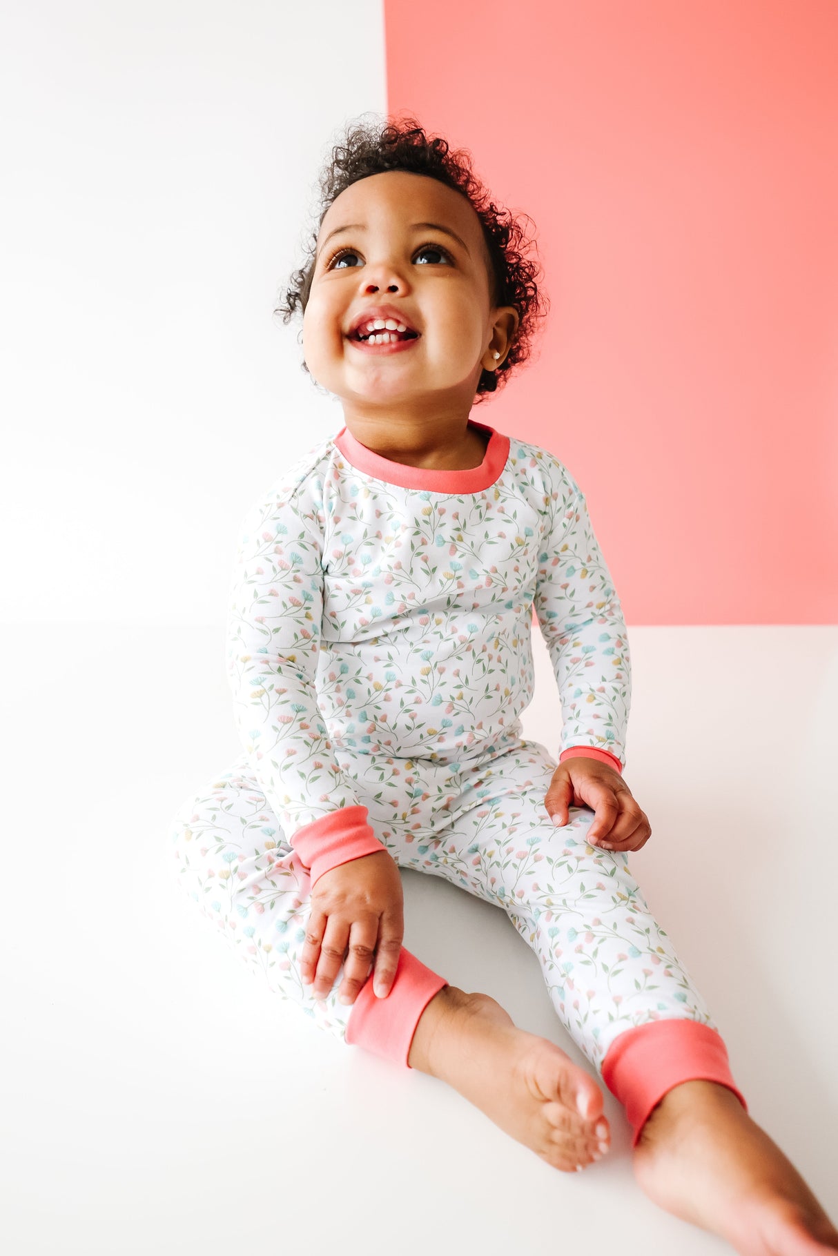 Pink Arabella 2-Piece Pajama - HoneyBug 