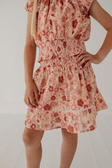 Smocked Eyelet Skirt