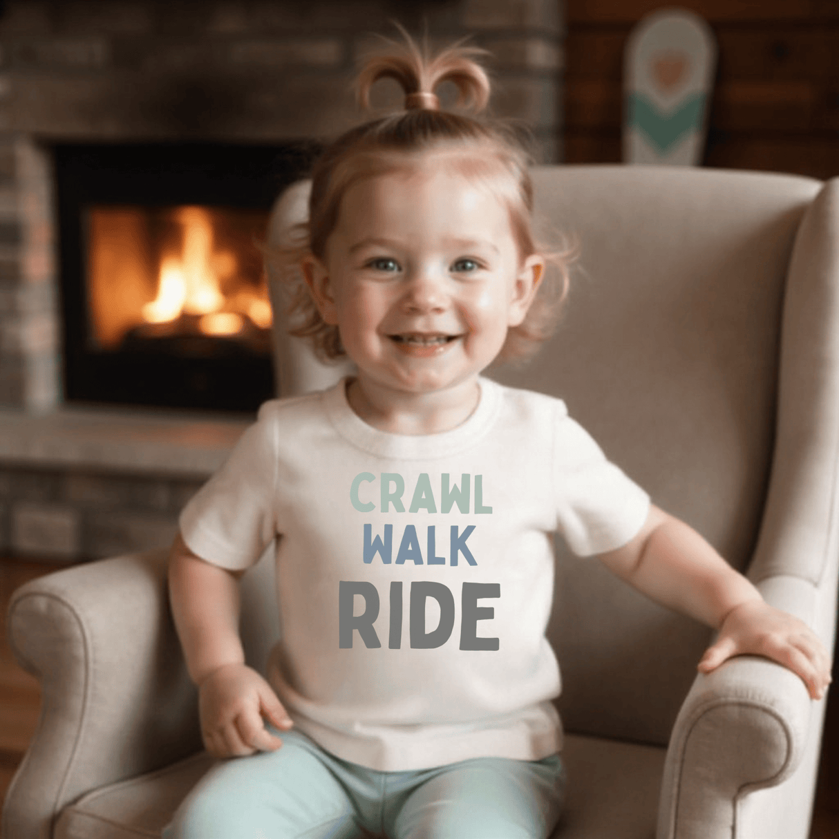 graphic tee | crawl walk ride - HoneyBug 