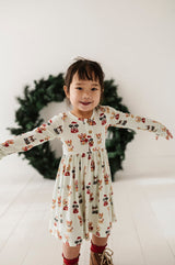 Long Sleeve Henley Dress - HoneyBug 