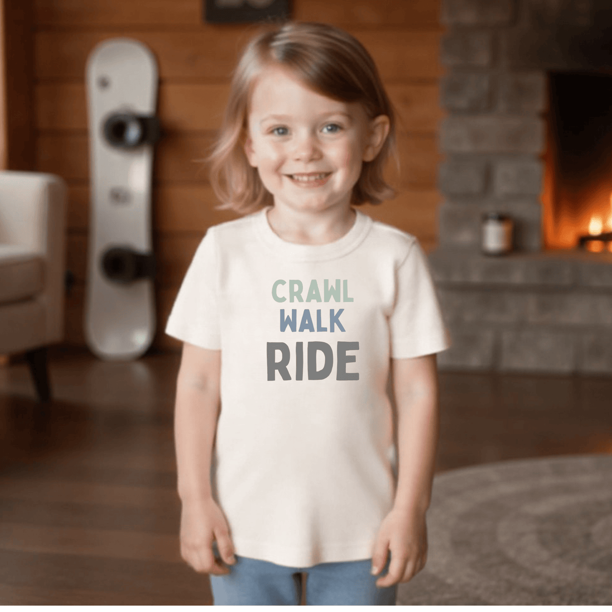 graphic tee | crawl walk ride - HoneyBug 