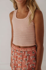 Textured Square Neck Tank