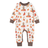 Pumpkin Patch Baby Romper – Bamboo Fall One-Piece Outfit - HoneyBug 