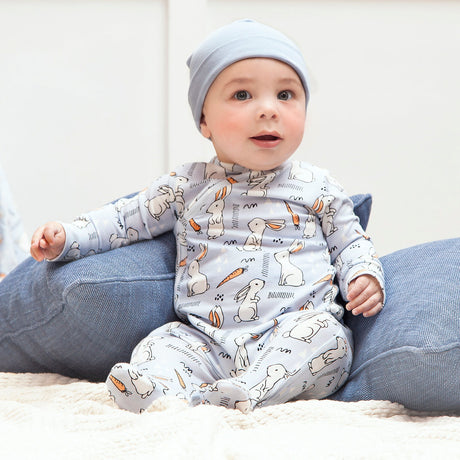 Cottontail Crew Soft Bamboo Easter Zipper Romper for Baby