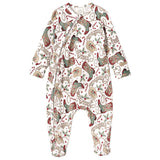 Western Christmas Baby Bamboo Zipper Romper - Cowboy Holiday - HoneyBug 