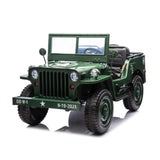 24V Freddo Military Willy Truck 3 Seater Electric Ride on